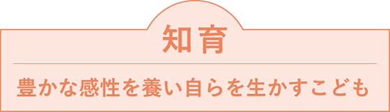 知育 豊かな感性を養い自らを生かすこども